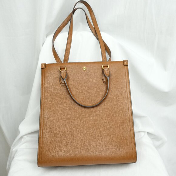 Tory Burch Women's Blake Pebbled Leather Shopping Tote Shoulder Bag - Picture 3 of 9